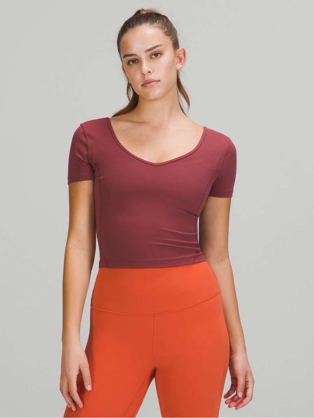 Lululemon align t shirt smoky red size 14